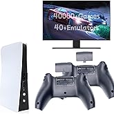 Wireless Retro Game Console Nostalgia Plug and Play Video Game Console 4k,40000+ Video Games 128GB Built in 40+Emulators Console,2.4G Wireless Controllers