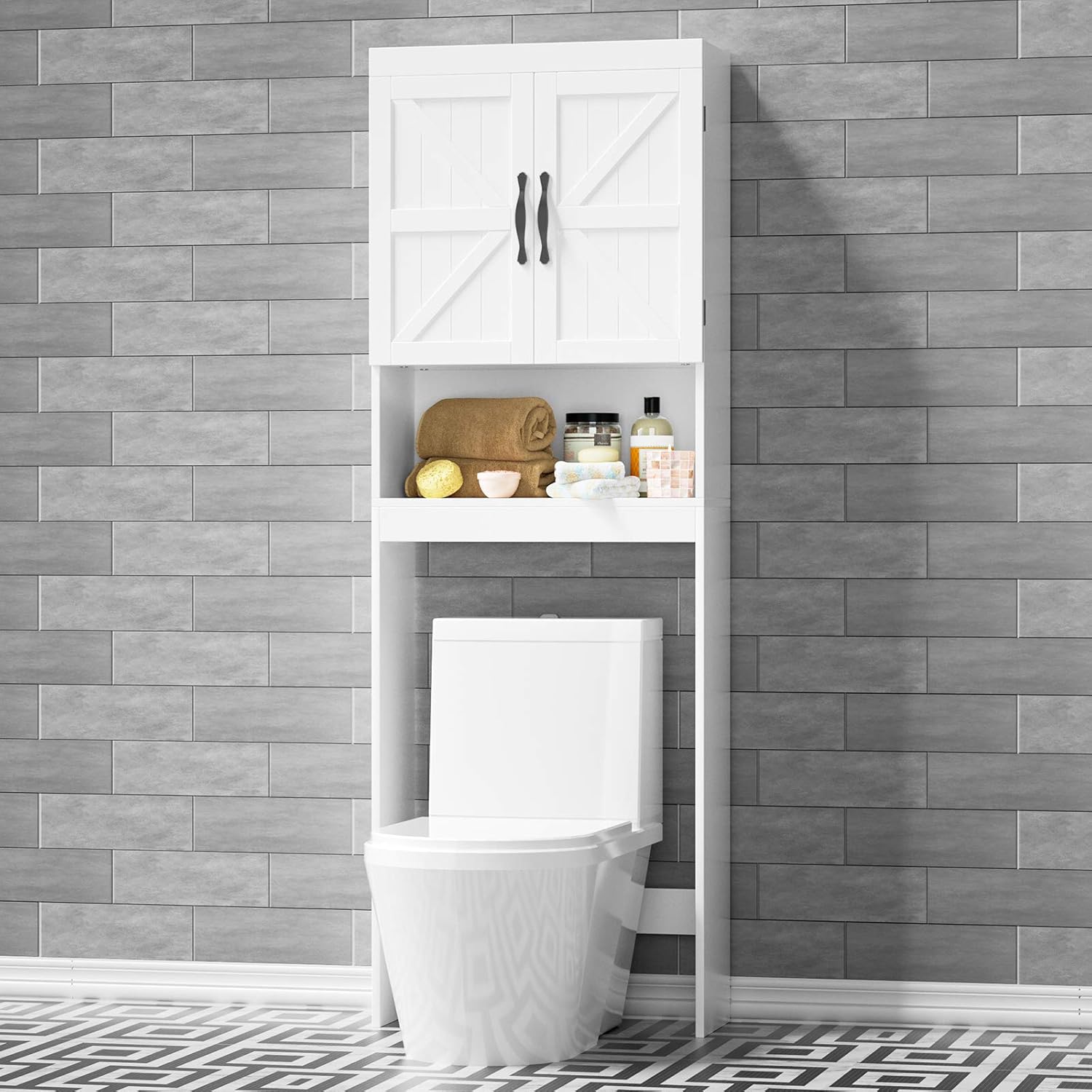 SRIWATANA Over Toilet Spacesaving Bathroom Laundry Storage