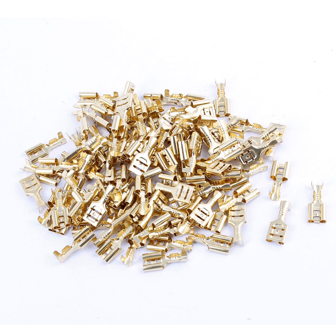 sourcing map Speaker Terminal Wire Connector with 100 Piece, 6.4 mm Female Spade