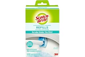 Scotch-Brite Disposable Toilet Cleaner Refill Pads, Disposable Refills with Built-In Bleach Alternative, Removes Rust & Hard Water Stains, 40 Disposable Refills