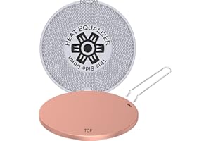 The Heat Equalizer Heat Diffuser for Gas Stove - Aluminum & Copper Alloy, Hot Plate & Stove Burner-Cover-Ring Plate-Cover-6.00 inch
