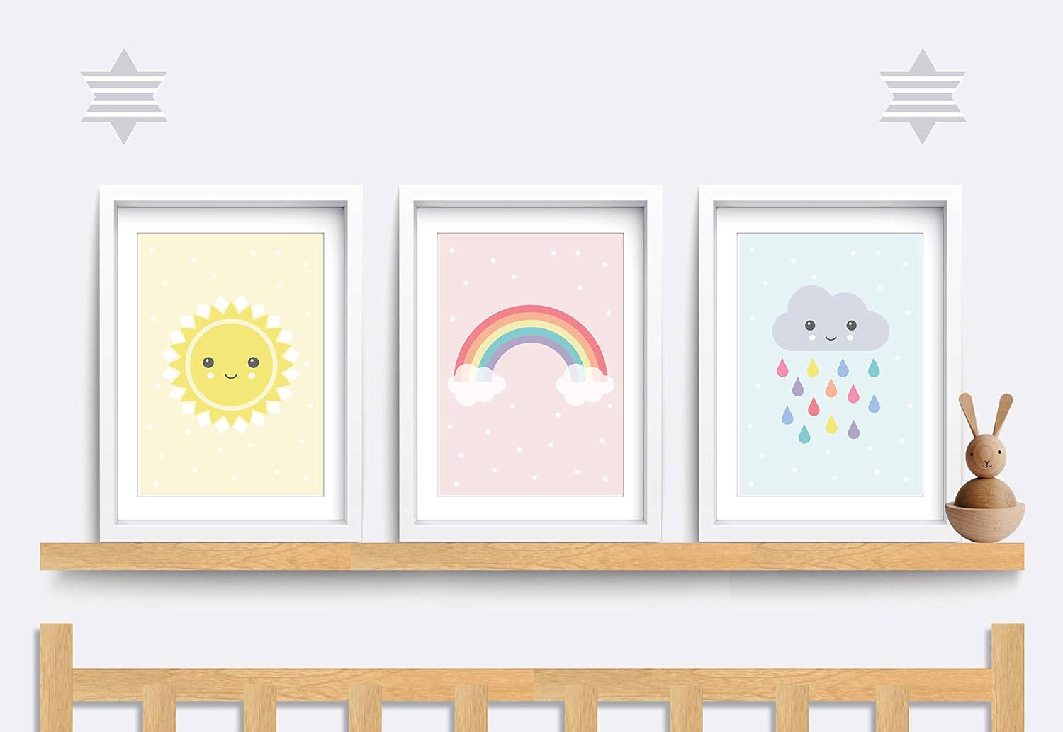 rainbow nursery print