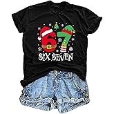Six Seven Ice Cream Shirts for Women Ice Cream Drip Shirt Funny Six Seven Mason Graphic Short Sleeve Tee Tops