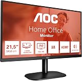 AOC 22B2H 22 inch FHD Monitor 75Hz VA Frameless Low Blue Flicker Free HDMI VGA view 1