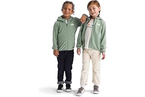 THE NORTH FACE Kids' Glacier Lightweight Full Zip Hooded Jacket | Fleece Top with 3 Piece Hood, Secure Zip Hand Pockets
