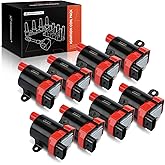 A-Premium Engine Ignition Coil Pack Compatible with Chevrolet Silverado 1500 2500 HD Classic, Tahoe, Suburban, Express, Avala