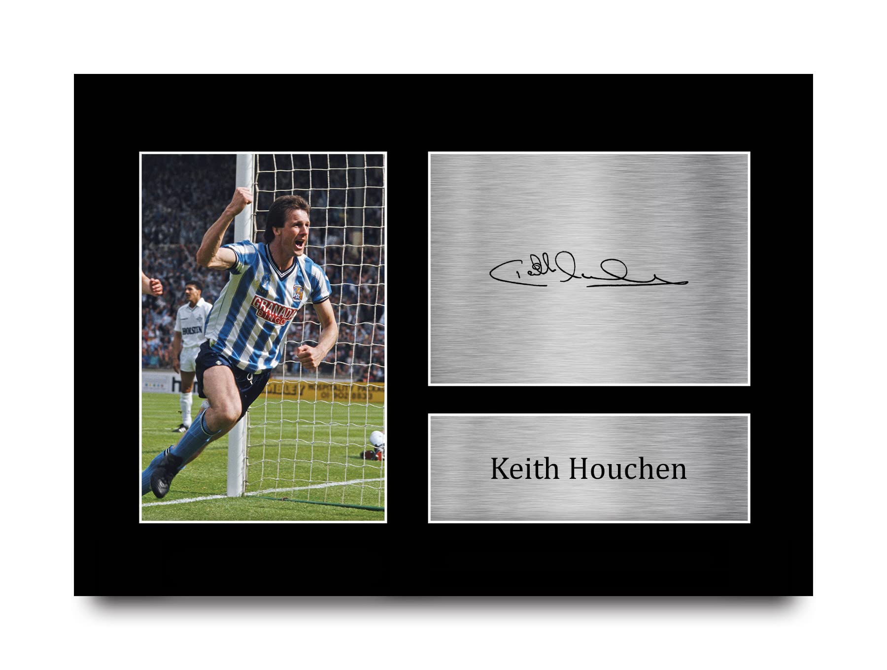 HWC Trading A4 Keith Houchen Coventry City Gifts Printed Signed Autograph Picture for Football Fans and Supporters