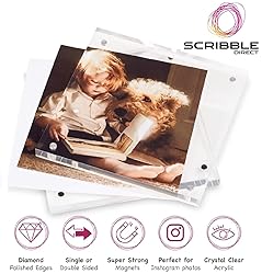 Scribble 5 x 5 Acrylic Magnetic Photo Frame/Picture