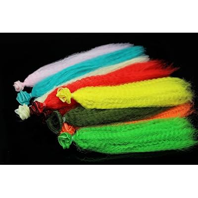 Lot De 11 Bobines De Fil Nylon Crépu Pour Pêche à La Mouche – 11 Couleurs Différentes