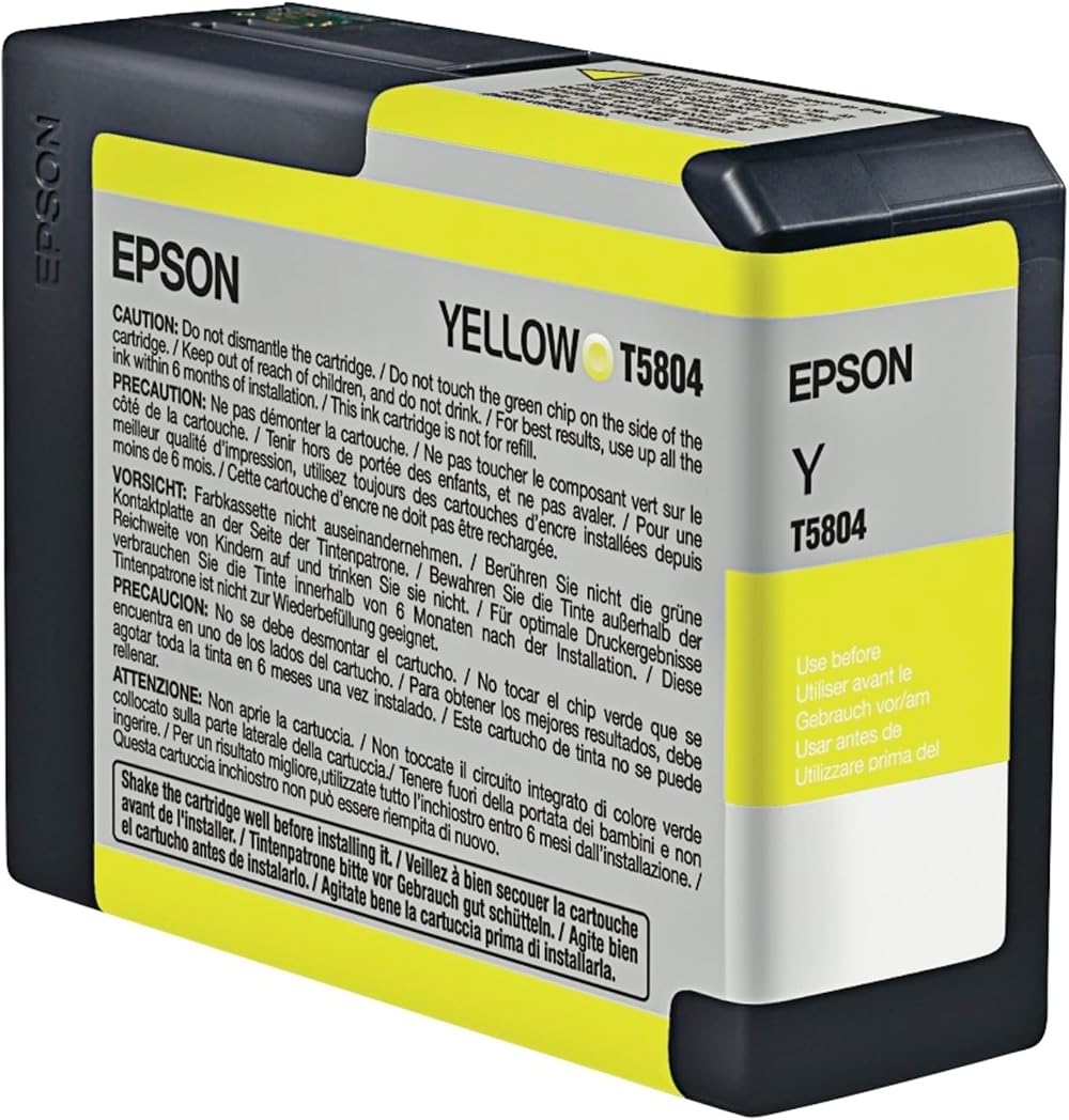 Epson Ink Cartridge Yellow 80ml Pro 3800 3880