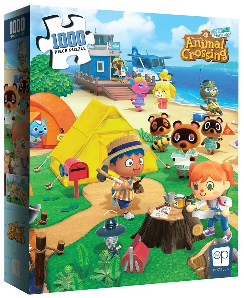Animal Crossing “Welcome to Animal Crossing” 1,000 Piece Jigsaw Puzzle | Collectible Puzzle Featuring Familiar Characters from The Nintendo Switch Game | Officially Licensed Nintendo Merchandise