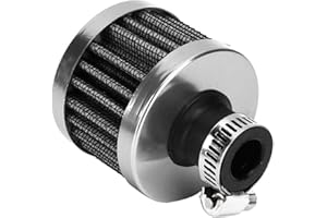 Mini Air Breather Filter-Universal 20Mm Crankcase Breather Vent Filter - 13mm/0.5in Mini Oil Air Intake Filter Crankcase Vent