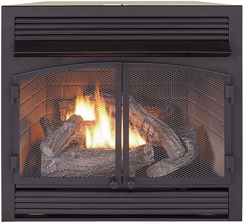 Duluth Forge Dual Fuel Ventless Gas Fireplace Insert, Thermostat