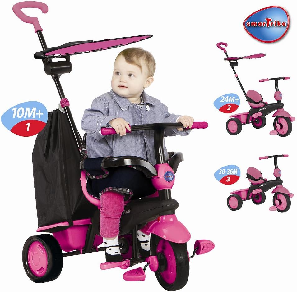 smart trike 3 in 1 pink