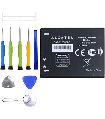 VINTRONS Batteria Al Litio 700mAh Per Alcatel One Touch 105/106/108 E Altri Modelli (CAB2170000C1)