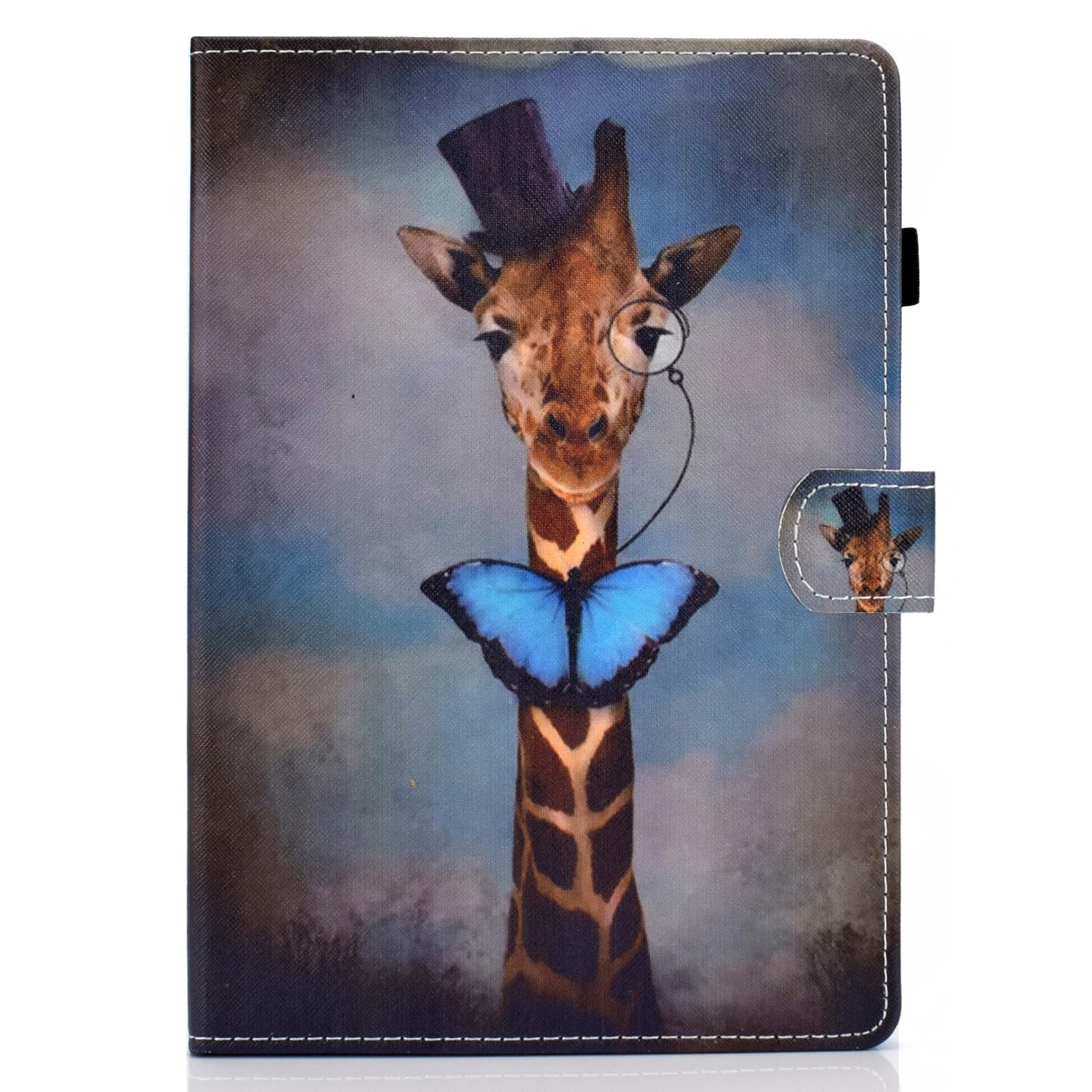 Bspring Slimshell Case for All-new Kindle 6 Inch(11th Gen, 2022/2024 release) - Lightweight Premium PU Leather Cover with Card Slot and Auto Sleep/Wake,Giraffe