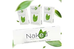 NAKED GREEN TEA SMOKES NAKED Green Tea Cigarettes LITE 10-pack Carton: Herbal cigarettes free of nicotine, tobacco & chemical additives.
