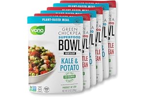 Vana Life's Foods Plant based Ready Meal - Smokey Chipotle and Hearty Potato - Indian Cuisine Ready to Eat Meals, Vegan, No Preservatives, Heat and Eat in 1 Minute - 3 of Each - Pack of 6