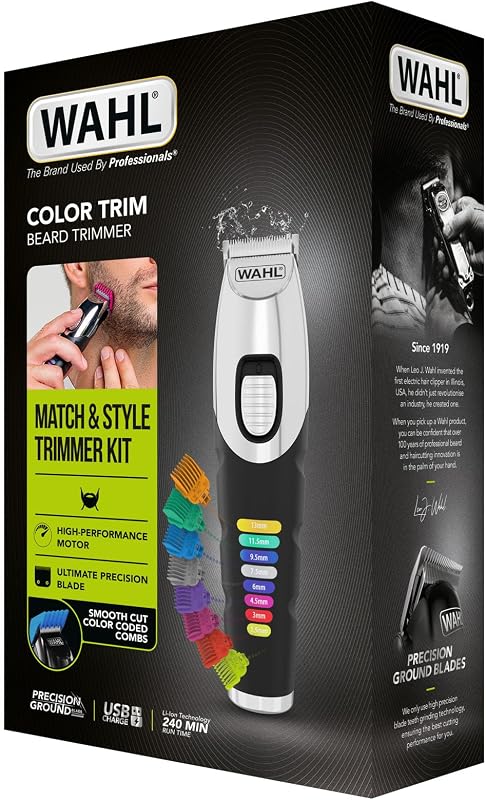 Color Trim Regolabarba con pettini codificati per colore