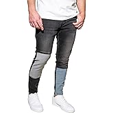 BETTRFIT CLOTHING Men's Skinny Fit Jeans - Mid Rise & Stretchy Denim Pants for Men - Casual Tapered Jeans for Men