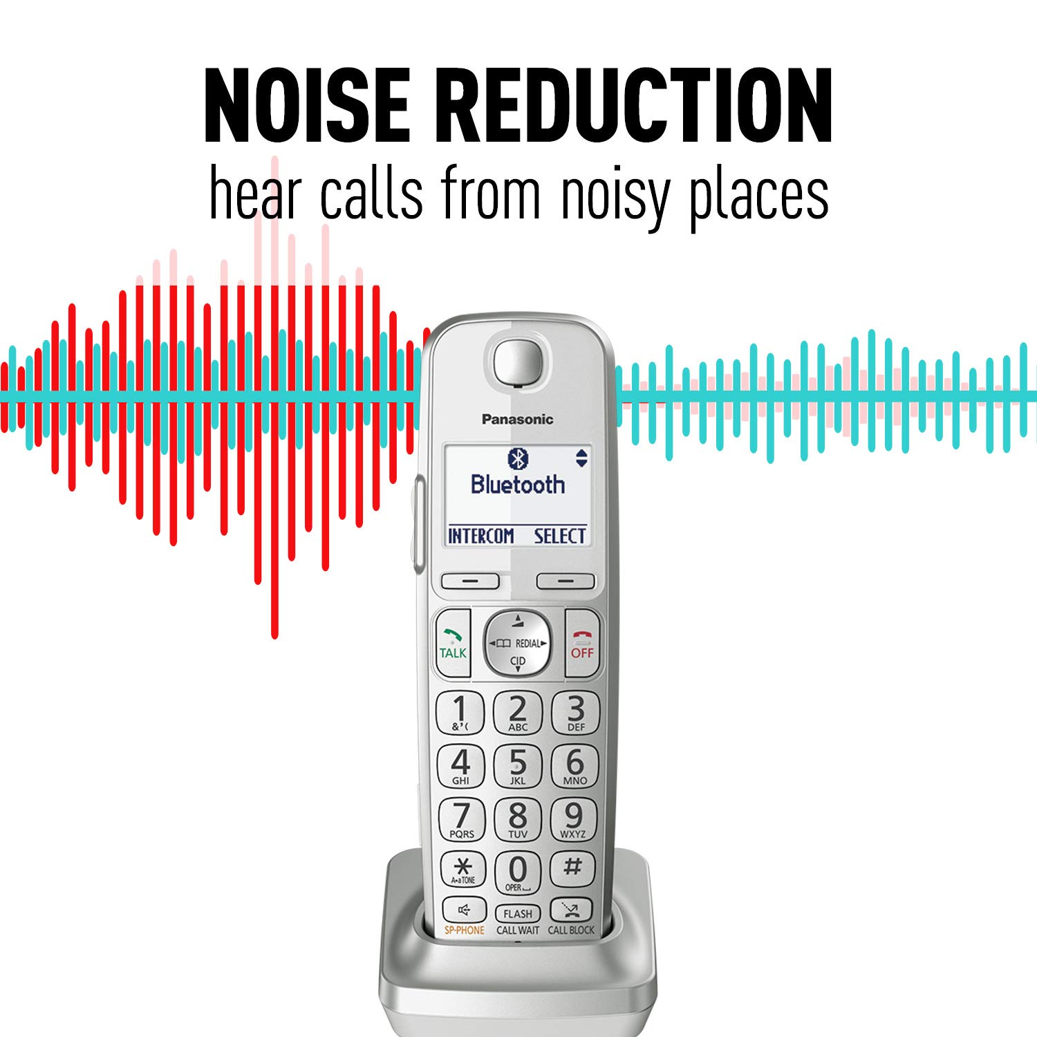 Panasonic Link2Cell Bluetooth Cordless DECT 6.0 Expandable Phone System