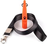 TDL The Dog Lady Gun Dog Training Whistle with Lanyard Orange