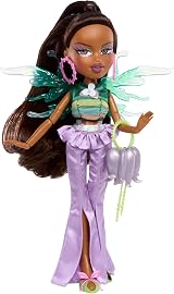 Bratz Fashion Pixiez Sasha Collectible Doll with Wings Ring Purple 11.5 in view 4