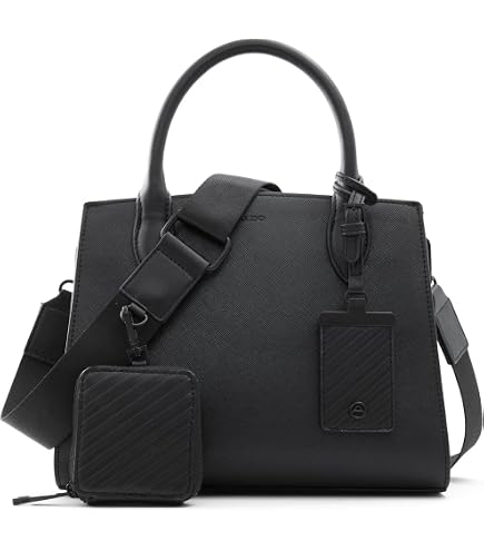Nine West womens Brooklyn Jet Set Carryall SATCHEL, Black, One