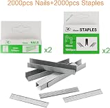 Anesty Cordless Staple Gun 2in1 Electric Stapler Nailer with 2000 Nails/Staples view 8
