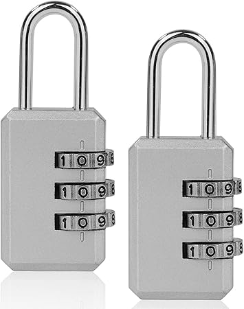 ISIYINER Candados Combinación,Candado de Seguridad Combinaciones de 4 Dígitos para Gimnasio Maleta Caja de Herramientas Gabinete Puerta Cobertizo Almacenamiento Equipaje[2PACK]: Amazon.es: Hogar