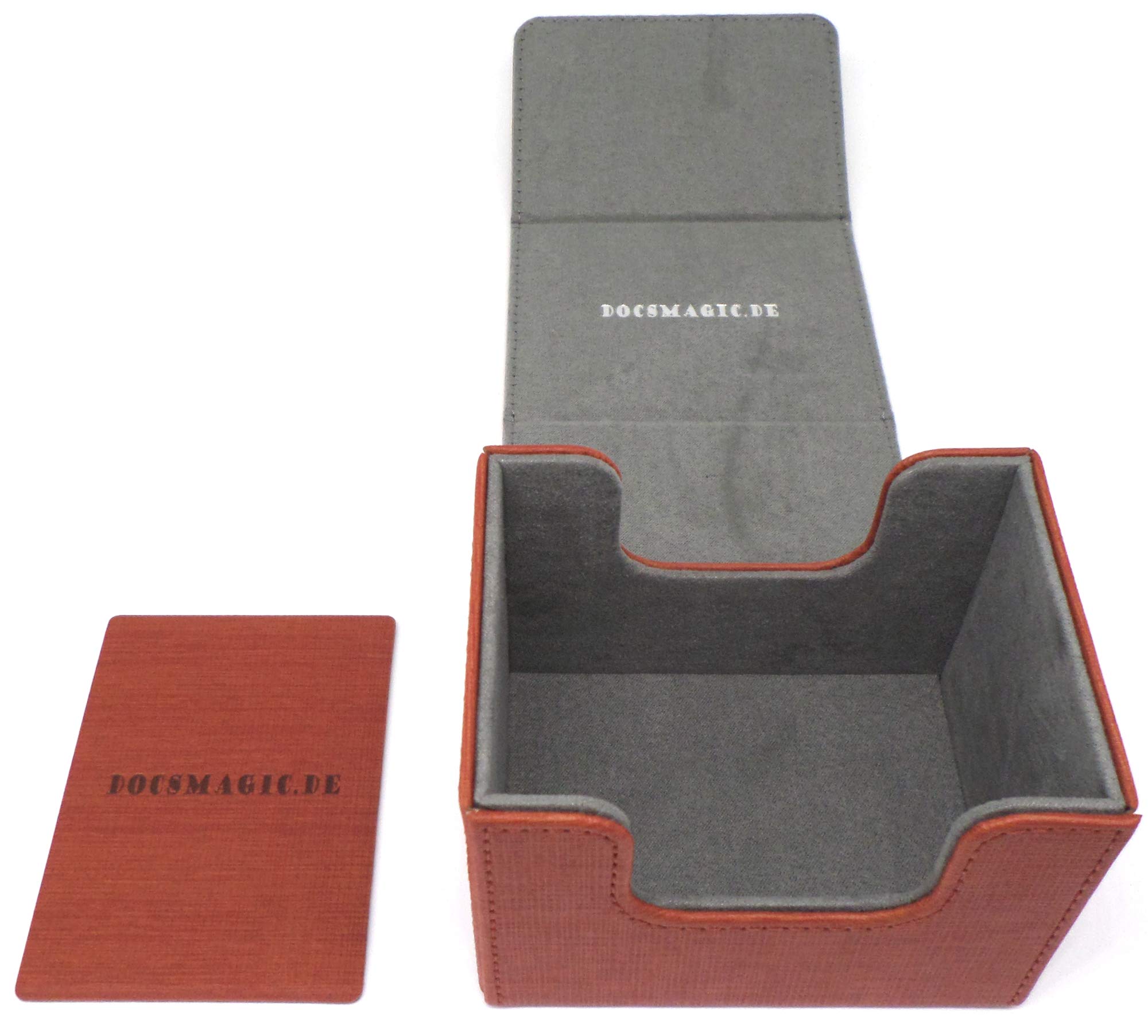 docsmagic.de Premium Magnetic Sideflip Box 100 Copper + Deck Divider - MTG - PKM - YGO