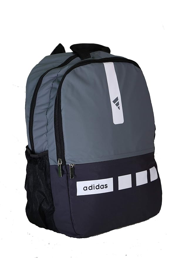 MultiZone Smart Casual Grey Laptop Backpack 45 Liters College Office Travel Daypack - Back Padded & Water Resistance