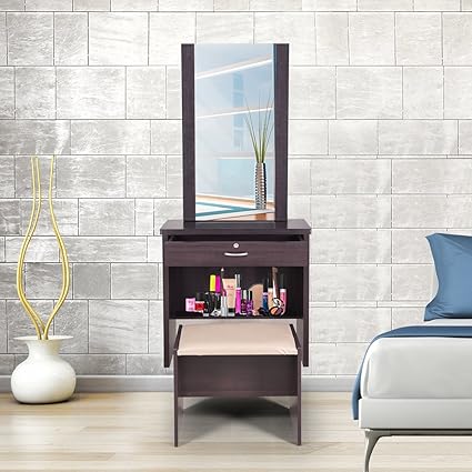 Royaloak Berlin Dressing Table and Stool (Choclate)