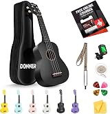 Donner Soprano Ukulele DMU-01 21 In Matte Macaron Bundle Kit Beginners view 1