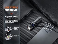 Fenix E18R V2.0 EDC Flashlight, 1200 Lumens USB-C