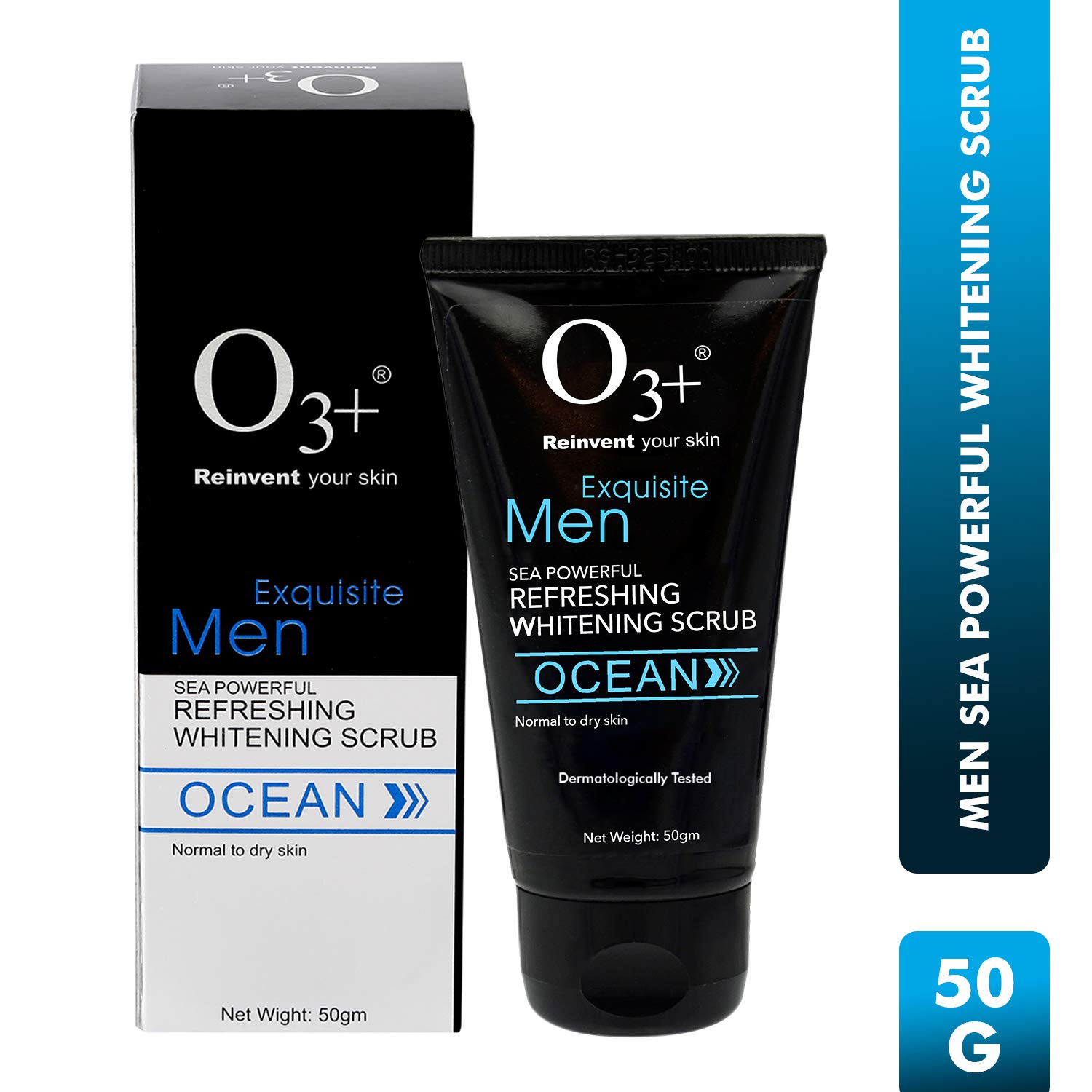 O3+ Men Sea Powerful Refreshing Whitening Scrub (50 g) Amazon.in Beauty