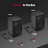 Pyle Outdoor Marine Speakers 200W 3-Way Wall Mounted Dual Box 8.9 cm view 7