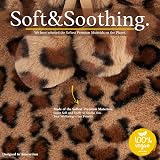 Qomfor Hot Water Bottle 2L Brown Leopard with Fleece Cover & Pompoms view 2