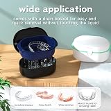 YKL Denture Bath Box with Mirror Denture & Retainer Set Black view 6