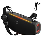 Skullcandy Barrel Mini Portable Bluetooth Speaker, IPX7, 12-Hour Battery | Bluetooth 5.3, True Wireless Stereo, Multi-Link up to 99 Speakers, USB-C, LED Lights, Rechargeable Battery, Water-Resistant
