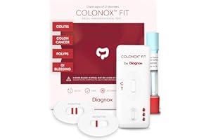 DIAGNOX HEALTH COLONOX at-Home Colon Screening Test Kit – Easy to Use Fecal Occult Blood (FIT or FOB) Colon Test for Early Detection (2 Tests)
