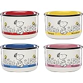 Lenox Chef Snoopy Porcelain Snack Bowls, 12oz, Set of 4 | dishwasher safe | peanuts collectible | 2.5 inch, 12oz, gift for women, mixing bowls, berry bowl gift