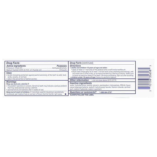 SENSODYNE EXTRA WHITENING SENSITIVE TEETH AND CAVITY PREVENTION WHITENING TOOTHPASTE, AMAZON EXCLUSIVE, COOL MINT -4 OUNCES (PACK OF 3)