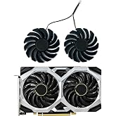 KIKIFAN 2pcs 87mm PLD09210S12HH for 1660 Super GPU Fan for MSI GeForce GTX 1660 Super 1660Ti RTX 2060 Ventus XS OC Cooling Graphics Card Fan