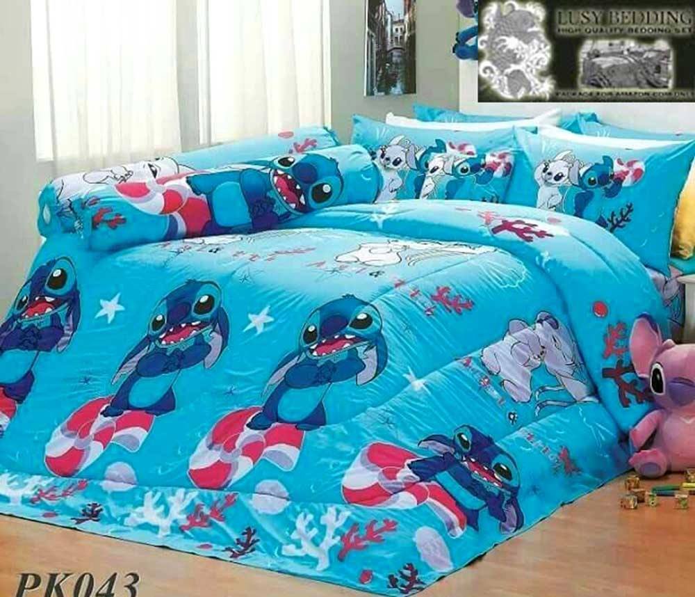 Lilo and Stitch Official Licensed Bedding Set, Bed Sheet, Pillow Case