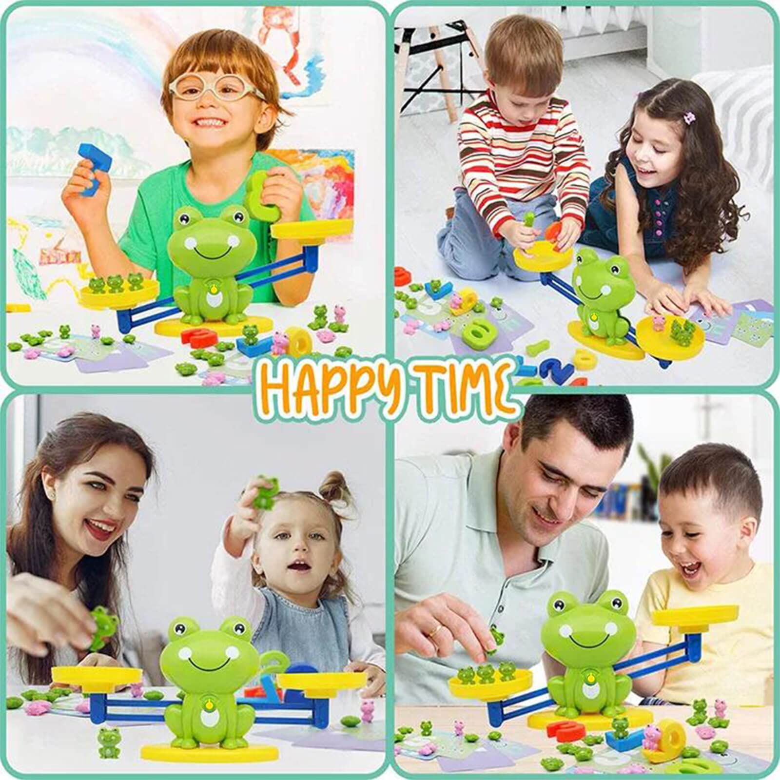 Montessori Counting Toys with Frog Learning Card, Fun Children's Gift Educational Number Toy for Kids Ages 3-5