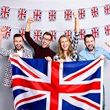 AhfuLife Union Jack Flag 5ft x 3ft Double-Sided with Brass Eyelets view 3