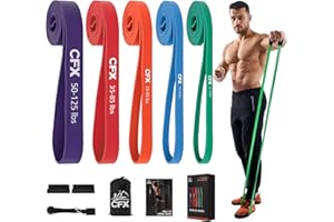 CFX Resistance Bands for Working Out,Exercise Bands for Body Stretching,Crossfit Training at Home/Gym for Men & Women