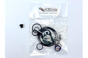 LAZZAR'S FLOOR JACK 328.12040 Sears Craftsman Floor Jack Seal Kit, 2 Ton, Seal Replacement Kit, Quality Replacement Parts for Repairs (Seal Kit with Rubber Plug)