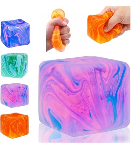 Balle Anti-Stress à L'Huile De Noix De Coco – Montée Lente 6 Cm, Non Collante – Soulage Le Stress, Améliore La Concentration – Pour Études, Travail, Détente